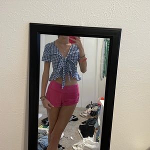 SHEIN cropped tie top